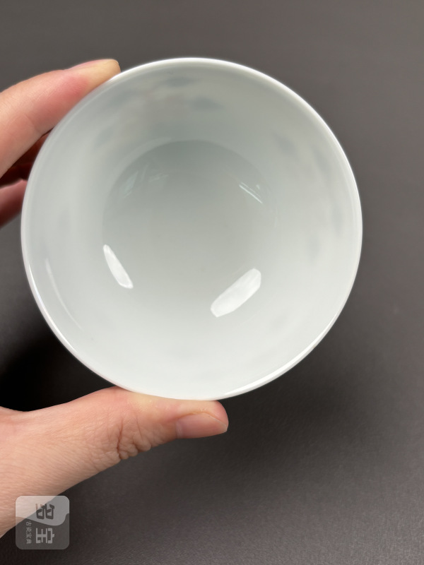 清乾隆 青花矾红宝相花纹杯一对 - 图15